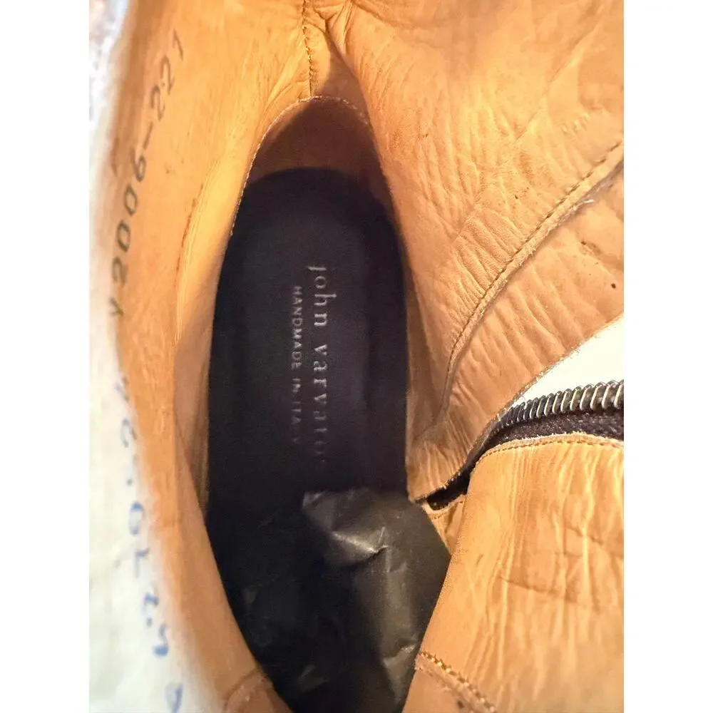 NWOT: John Varvatos Brown Leather Boots Size 8
